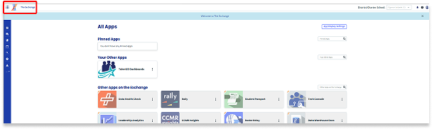 Accessing the TalentEd Dashboard Waffle Menu