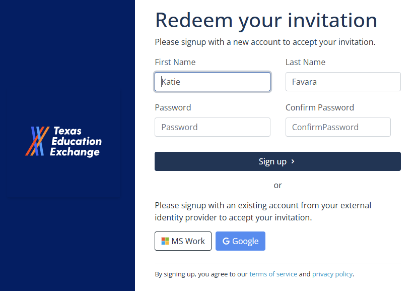 Accessing the Dashboard Email Received