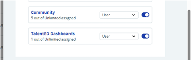 Accessing the Dashboard TalentEd Toggle